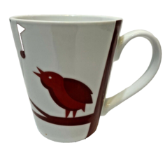 Starbucks 2012 Christmas Red Bird Music Notes Coffee Tea Cup Mug - £11.64 GBP