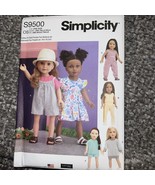 Simplicity 9500 Doll Clothes Sewing Pattern Fits 18 inch American Girl New - $179.51 MXN