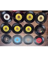 Lot of 59 45s with Vintage 1960s Disk-Go-Case 45 Vinyl Record Case Elvis... - $39.99