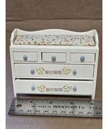 Vintage Nursery Baby Dresser Dollhouse Miniature ABC Blocks Chicks 1:12 - $22.40 CAD