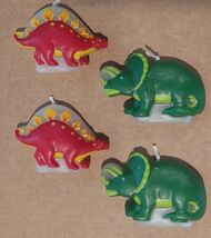 Dinosaur Birthday Party Candles (4) - Birthday Party Supplies - $2.65