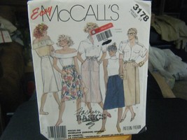 McCall's 3178 Misses Skirts Pattern - Size 14 Waist 28 Hip 38 - $9.70