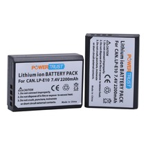 Lp-E10 Battery (2-Pack) For Canon Eos Rebel T3, T5, T6, Kiss X50, Kiss X... - $31.99