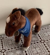 Russ Berrie Yomiko Classics Mustang Stuffed Horse 10 Inch With Tags Blue... - $11.99