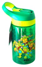 NINJA TURTLES Zak! No Leak BPA-Free 16 oz. Plastic Water Bottle Drink Co... - $10.88