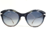 OMEGA Sole OM 0023-H 92X Blu Trasparente Oro Occhio di Gatto Montatura C... - $252.08