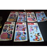 90&#39;s Vintage Easter Window Color Clings Lot Of 7 Sheets Disney Mickey - $28.05 CAD