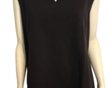 Talbots Black Sleeveless Ribbed Blouse, Women&#39;s Size 3X, NWT - $33.24