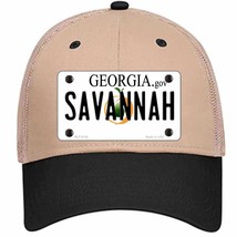 Savannah Georgia Novelty Khaki Mesh License Plate Hat - £23.17 GBP