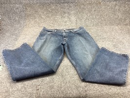Eddie Bauer Jeans Mens 36x32 Blue Relaxed Fit Straight Leg 100% Cotton Denim - £10.94 GBP