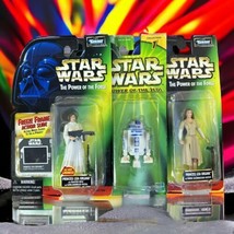 VTG Star Wars Princess Leia Organa R2-D2 -3 Figure Lot- Power of The Force/Jedi - £16.44 GBP