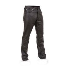 Soft Milled Cowhide Commander Chaps Motorcycle Leather Pants by FirstMFG - £133.67 GBP