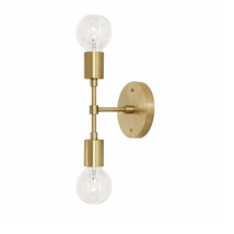 Pair of Antique Brass Flush Mounted Light High Quality Lighting Lamp With Wir... - £130.11 GBP