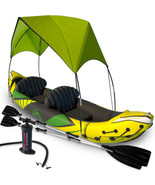 KP Inflatable Kayak 2 Person with Sun Canopy (Detachable) + Kayaks for A... - £142.46 GBP