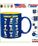 20 Oz Snoopy Ceramic Mug with Mood Designs - Microwave &amp; Dishwasher Safe - $526.10 MXN