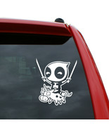 Deadpool on Unicorn Vinyl Decal | 5&quot; tall - £4.47 GBP