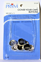 PRYM Cover Your Own Buttons Size 24 - £8.34 GBP