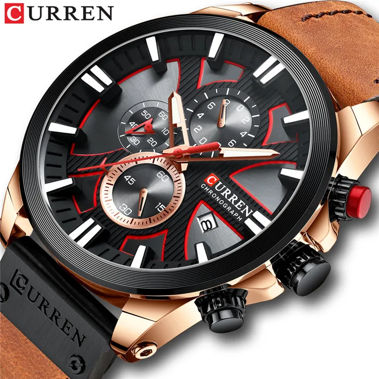  CURREN Men  Fashion Wrist  Men&#39;s  Waterproof  Watch Male Date Clock  Masculino - £55.44 GBP