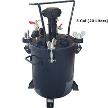 Pressure Feed Paint Mixer Pot Tank Sprayer Regulator Air Agitator 5 Gallon /20L - £414.51 GBP