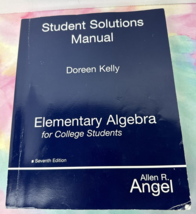 Elementary Algebra for College Students Allen R. Angel and Doreen Kelly Seventh - £7.44 GBP