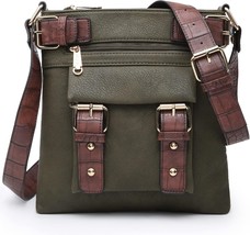 Women Lightweight Crossbody Bags Soft Vegan Leather Messenger Bag Should... - $55.66