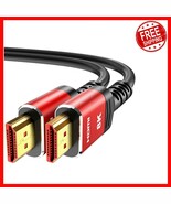 Durable 8K HDMI Cable 6.6FT - 48Gbps, Backward Compatible, Lifetime Support - $478.17 MXN