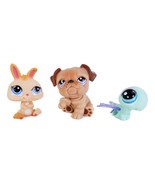 2009 Littlest Pet Shop 1343 Dragonfly 1342 Bulldog 1344 Bunny Figures G3... - £14.93 GBP