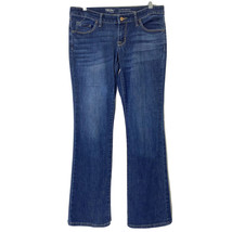 Mossimo Women&#39;s size 8 Reg Low Rise Boot Cut Stretch Denim Blue Jeans 34x32 - £17.82 GBP