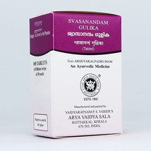 Kottakkal Swasanandam Gulika Tablet 100Nos Arya Vaidya Sala MN1 - $16.32