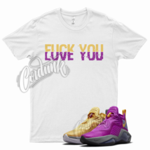 White YOU Shirt for Lebron Soldier 14 Vivid Purple Solar Flare Persian Violet - £20.14 GBP+