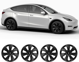 TESLA 19 inch Matte Black Hub Cap Wheel Rim Cover For Tesla Model Y 2020-2023 - £53.28 GBP