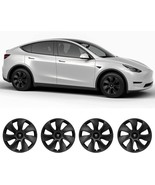 TESLA 19 inch Matte Black Hub Cap Wheel Rim Cover For Tesla Model Y 2020... - £53.03 GBP