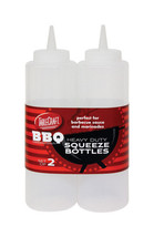 Tablecraft 6505580 24 oz BBQ Squeeze Bottles  Polyethylene &amp; Clear - $27.85