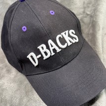D-Backs Baseball Cap Nissan Adjustable Hat Black Purple MLB Fan Gift - $14.99