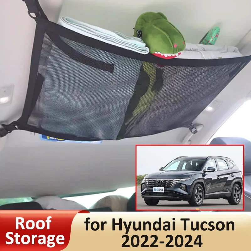 70x50 CM Car Roof Storage Net for Hyundai Tucson NX4 2022 2023 2024 Luggage - £17.00 GBP+