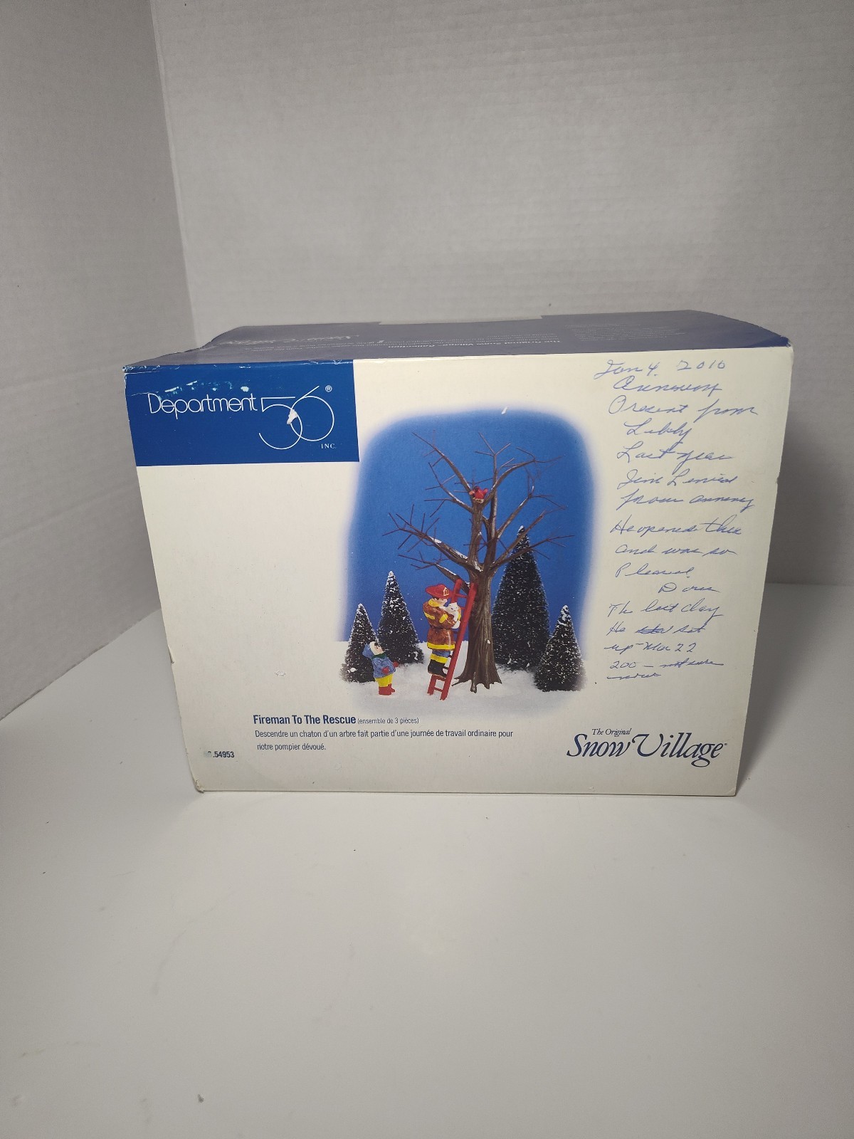 Department 56 The Original Snow Village Fireman to the Rescue #54953 Ret... - $24.74