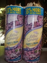 Vintage 2 Glade Carpet &amp; Room Powder Deodorizer Lilac Spring Extremely Rare 2001 - £33.73 GBP