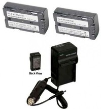2 Batteries + Charger for Panasonic PV-DV100 PV-DV101 PV-DV102 PV-DV103 ... - £28.92 GBP