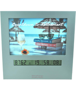 Large Display Retirement Countdown Clock And 4x6 Picture Frame Plastic NEW - £51.36 GBP
