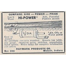 1954 Raymark Hi-Power Solenoid Valve u Ad Print Partial Page Original Vi... - £7.72 GBP