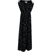 Anthropologie Black Polka Dot Strapless Jumpsuit Size Small - £16.98 GBP