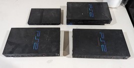 4 Sony PlayStation 2 Mixed Black Consoles  { UNTESTED } - $77.54
