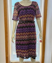 Star Vixen Womens Plus-Size Belted Skater Dress, Size 1X - $14.84