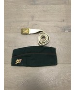 Vintage Boy Scouts of America Explorer Garrison hat w matching brass log... - $20.00