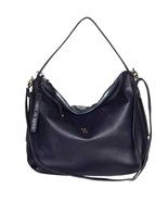 Bruno Rossi Italian Made Soft Blue Calf Leather Large Hobo Bag - $7,107.87 MXN
