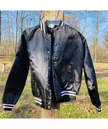 Auburn Sportswear Size XS Black Varsity Bomber Jacket - £31.13 GBP