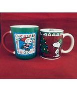 Snoopy Peanuts Christmas mugs  10 oz &amp; 15 oz - £6.92 GBP