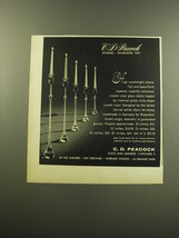 1959 C.D. Peacock Advertisement - Candlestick by Bjorn Wiinblad for Rosenthal - £14.56 GBP