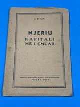 Old Albania BOOK-J.STALIN-NJERIU K API Tali Me I CMUAR-1947-COMMUNISM TIME-41 Pgs - £31.13 GBP