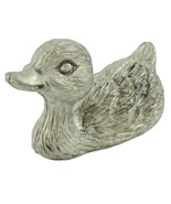 Pewter Duckling Baby Spoontiques P19 Duck Miniature Figurine Tiny Bird - £7.98 GBP